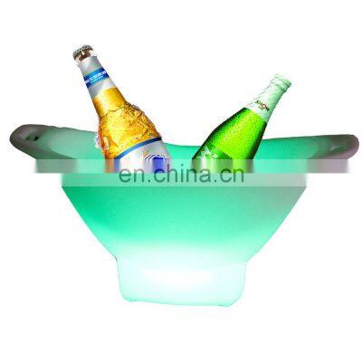 event party decorative beer champagne KTV/ Nightclub Party rechargeable luxury flashing wine plastic Glowing LED ice bucket