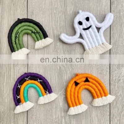 Hot Sale Macrame Halloween Decoration Rainbow Wall Decor, Boho Nursery Baby Room Vietnam Supplier