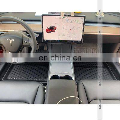 3 штуки/набор Полностью обернутые специальные подушки для ног для Tesla Model 3 Водонепроницаемые противоскользящие коврики для багажника Дополнительные аксессуары на основе модифицированного TPE
