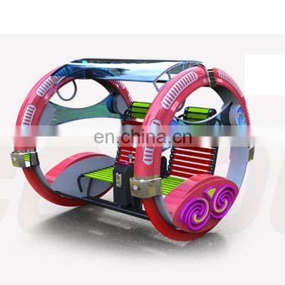 High quality fiberglass children happy car amusement rides kids electric car