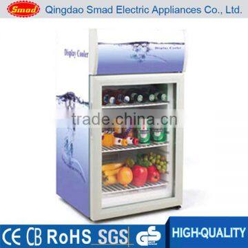 52L single glass door display refrigerator commercial counter top beverage fridge                        
                                                Quality Choice