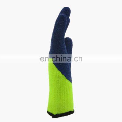 Mens Wholesale Industrial High Visibility Large Thermal Latex Coated Gloves photo-4