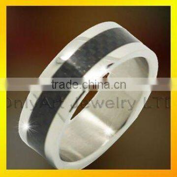 popular titanium mens carbon fiber rings