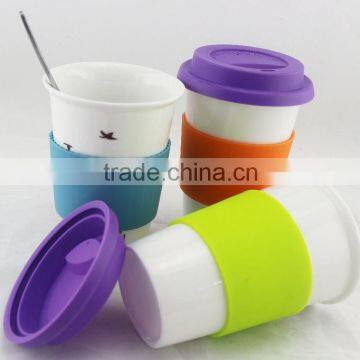 Custom design white coffee mugs