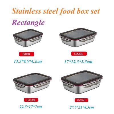 Stainless Steel Food Box, Fresh-keeping Lunch Box, Fruit Bento Box photo-3