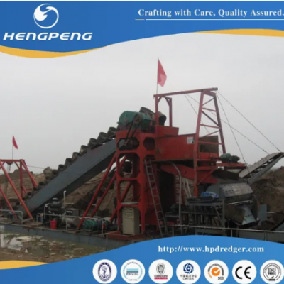 China Heavy-Duty 120m3/T Chain Bucket Iron Dredger for Customizable Mud Solutions