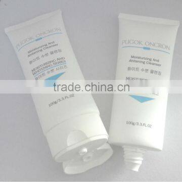 100ml mask flat tube with flip top cap