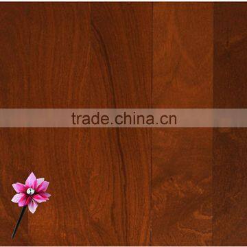 Smooth surface Multilayer Sapele Engineered Wood Flooring 0.6mm top layer