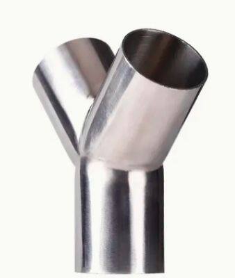 Hot Sale Guaranteed Quality Unique Sanitary Stainless Steel304 316 Pipe Fitting Tri Clamp Tee Y Type Tee