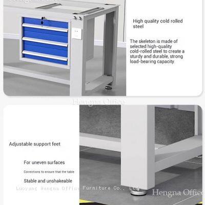 Anti-Corrosion Industrial Worktable for Heavy Duty Metalworking, Powder Coated Steel Workbench With Integrated Tool Rack and Cabinet, Best Selling photo-5