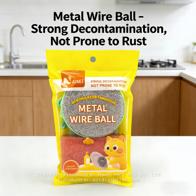 Kitchen Clean Dish Wash Sponge Pad Set Household Clean Scourer Set photo-5