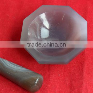 Professionally manufacturer customized agate mortar and pestle for lab