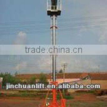 single ladder anti-rotating hydraulic telescopic cylinder lifts