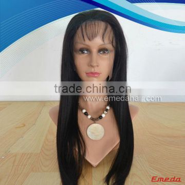 100% Human Hair Cheap Virgin Indian Remy Full Lace Wigs With Baby Hair