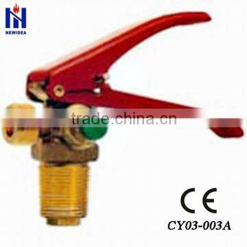 CO2 fire extinguisher valve