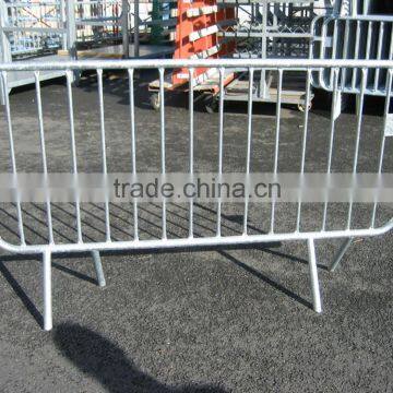 Galvanized Temporary Pedestrian Barrier / crowd control barrier