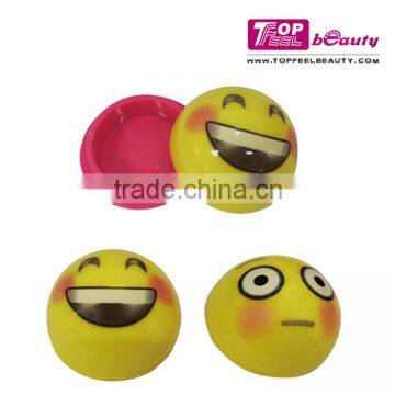 Cute facial expression round shape kids lipgloss