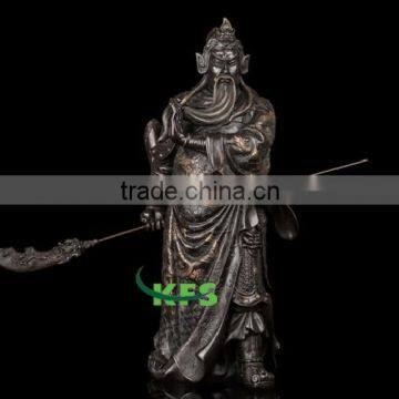 Bronze religious Guangong sculpture