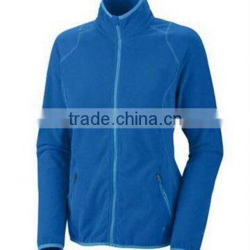 blue color 100% polyester wholesale winter fleece jacket men warm jacket custom