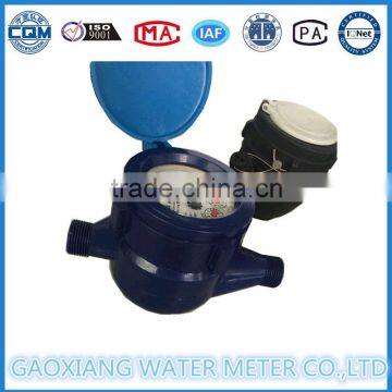 ABS plastic water meter multi jet dry dial type water meter Class B