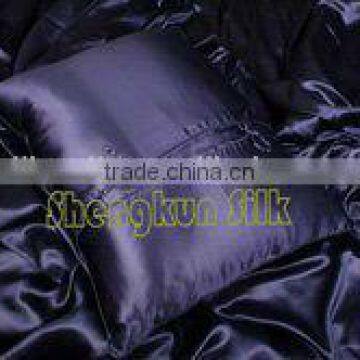 China 100 % 19mm Charmuese Luxury Silk Jacquard bedding set/silk pillowcase/silk pillow cover