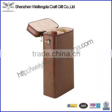 Dual red white bottle wine protect gift leather wine bottle holder