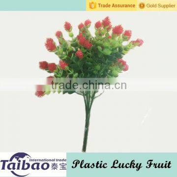 Plastic mini lucky fruit bush artificial grass with flower                        
                                                Quality Choice