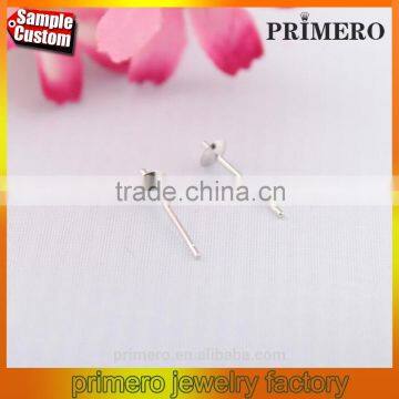 925 Sterling Silver Flat Glue On Earring Posts Earring Finndings