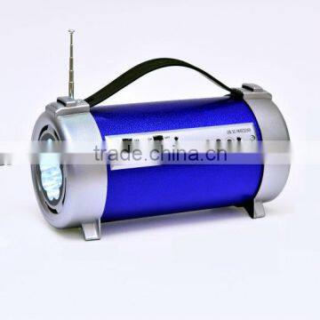 GOLDFULL Rechargeable Battery Shoulder FM Radio Torch Light Portable Speaker