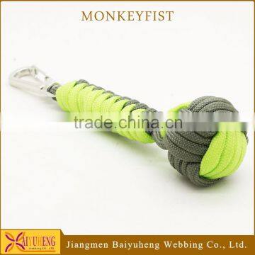 fashion braided monkey fist keychain manufacturers China online shopping