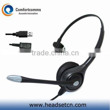 Shenzhen factory professional headset usb for call center HSM-600RPQDUSBS