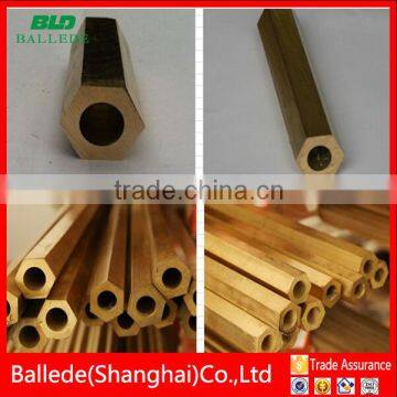 made in china Special Shape hexagonal flat round brass bar