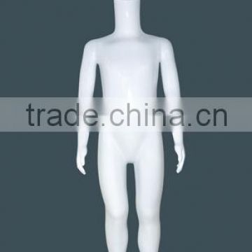 Glossy White Standing Headless Children Mannequin Height 99cm For Kids Clothing Display