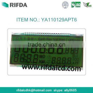 STN 6-digit 7 segment lcd display panels