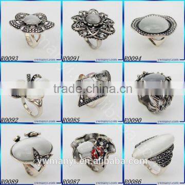 Wholesale Fashion Jewelry India Jewelry Imports Big Heavy Skull Rings R2 photo-4