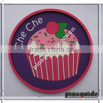 Promotional Personalised Soft PVC Che Che Heat Resistant Coaster For Advertising