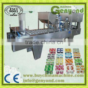 cup rinsing, filling and sealing machine