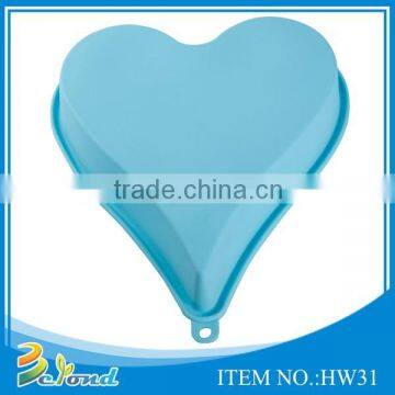 Food grade colorful heart shape oem silicone cake mould