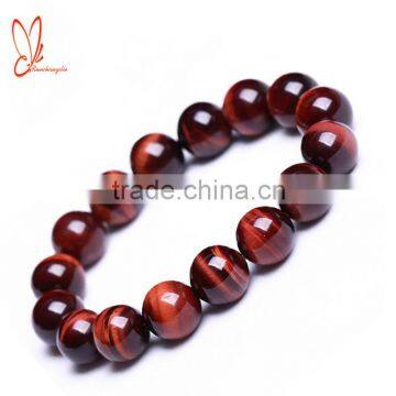 Wholesale high quality red tiger eye beads bracelet gemstone