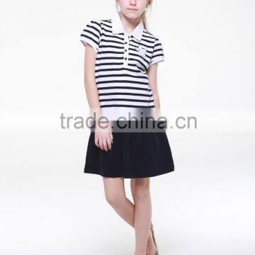 Wholesale Children Boutique Clothing , Girls Dress , Children Uniform Polo Shirt