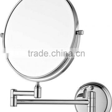 2014 new design ajustable wall mounted bathroom double side make up mirror for shower