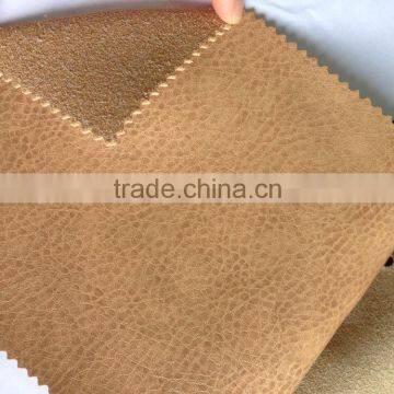 China suppier pu leather fabric with two -tone for sofa