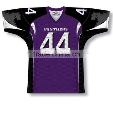 Polyester Spandex Custom Sublimated Panthers American Football Jersey/Shirt