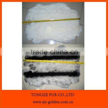Dressed rex rabbit skin for garment rex rabbit fur pelt