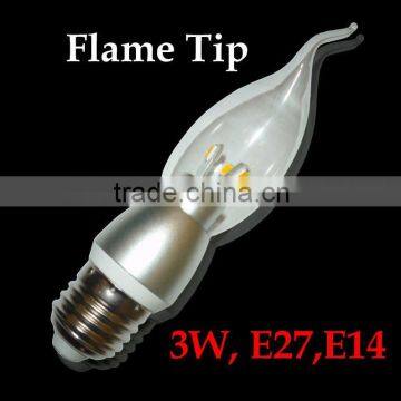 Flame Tip led cob chandelier bulbs for crystal lamp