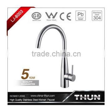 Single Handle Pull Out Lead Free Stainless Steel Kitchen Faucet photo-6