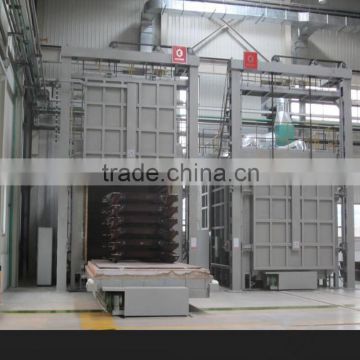 Large loading capacity trolley furnace