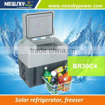 DC 12V/24V AC 110V-240V Portable Car Fridge Freezer BR30C4 Portable Compressor Car Fridge Freezer Electric Freezer Box for Car photo-5