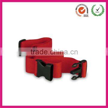 Cheap red luggage loop belt strap with buckle