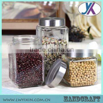European airtight empty glass jar 500ml